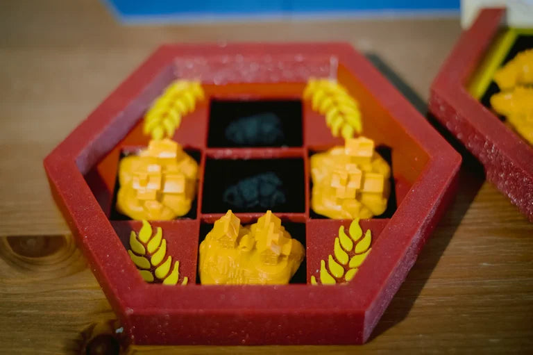 Caja premium imantada para juego de mesa Colonos de Catan