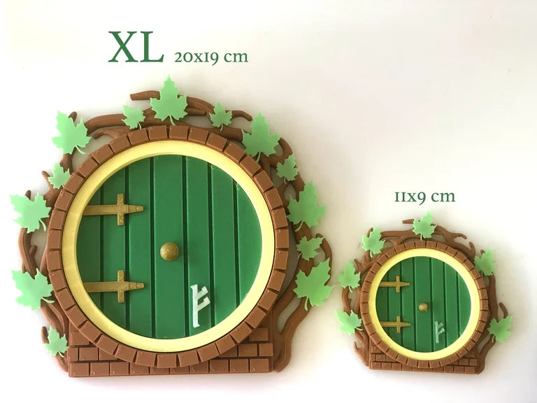 Puerta decorativa de Bilbo Bolson. El Hobbit. Lord of the rings