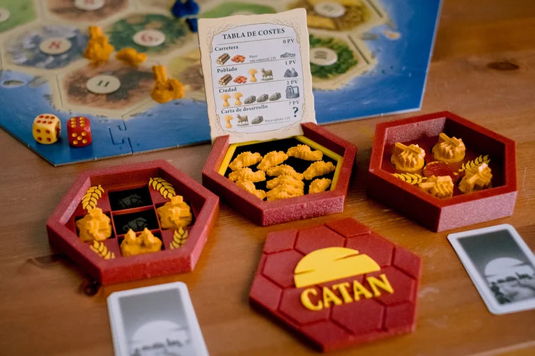 Caja premium imantada para juego de mesa Colonos de Catan