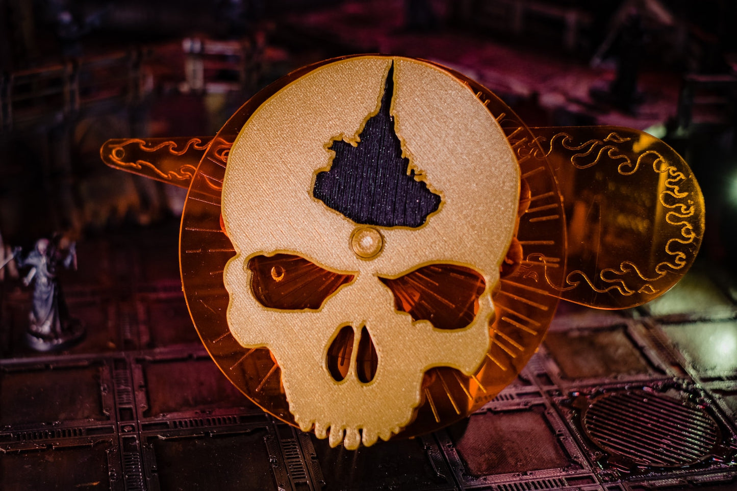 Necromunda caja premium para tokens y dados.