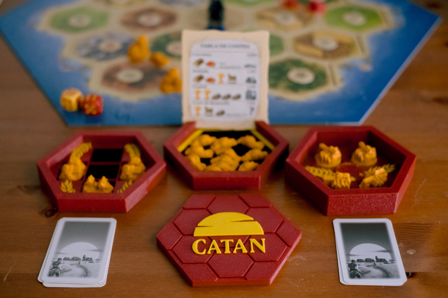 Caja premium imantada para juego de mesa Catan