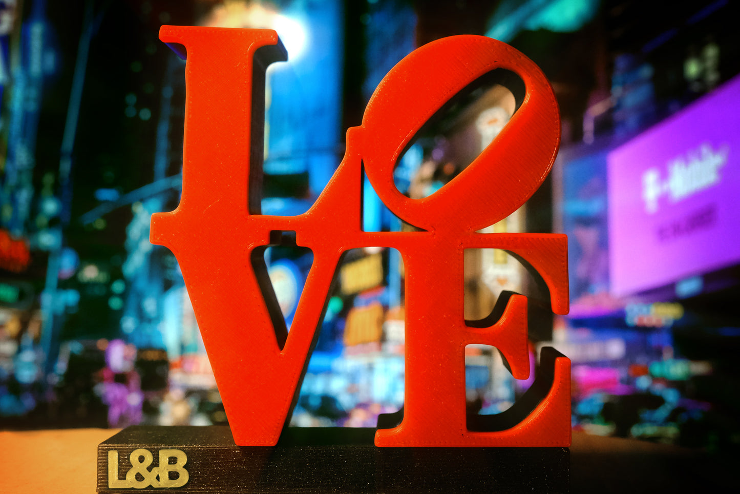 LOVE NYC personalized with initials. Ornament for table, shelf.