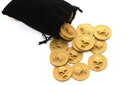 Golden coins for tabletop and RPG games
