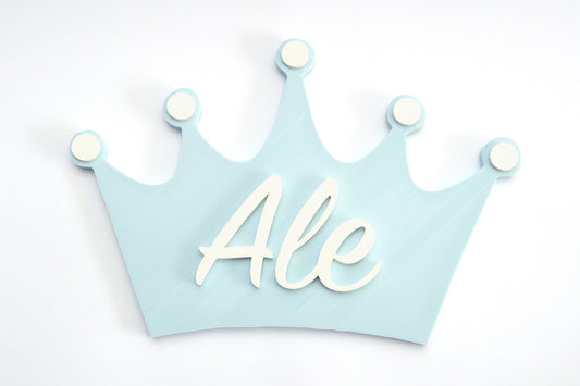 Personalized Crown plaque of 23cm.