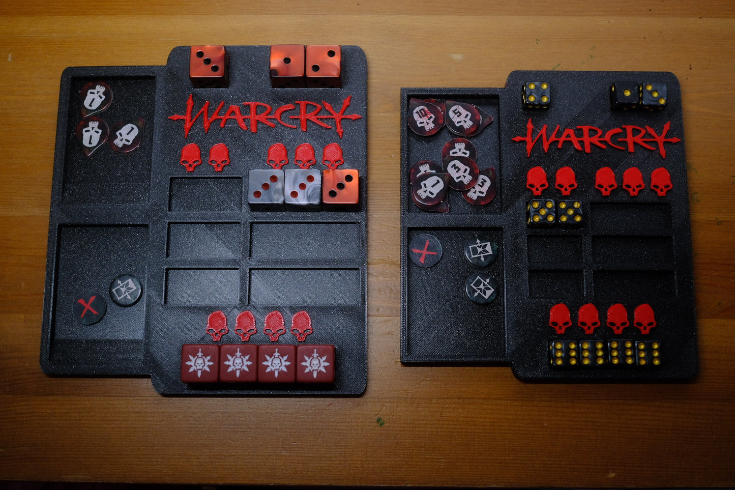 Warcry Game Panel/ Dashboard for Warcry dice 16mm or small 12mm dice