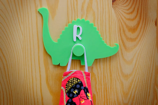 Dinosaur mask hanger