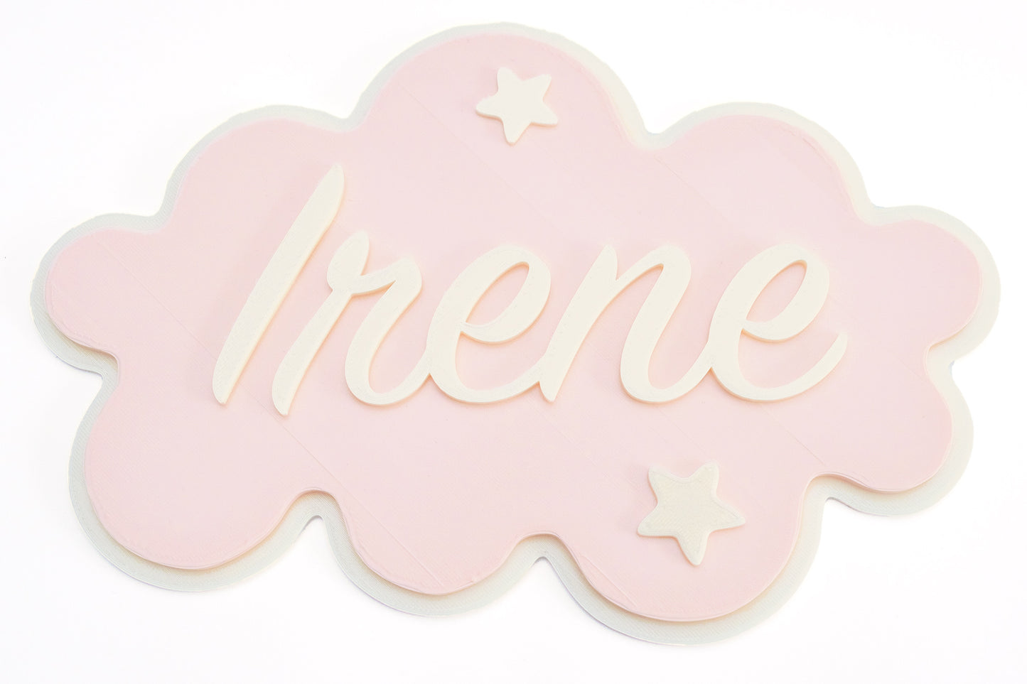 Personalized Cloud plate with name. 23cm.