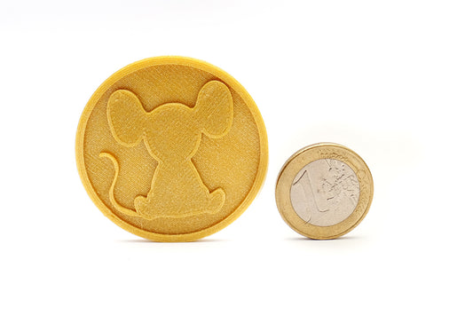 Lot of 5 golden coins of the Little Mouse Pérez